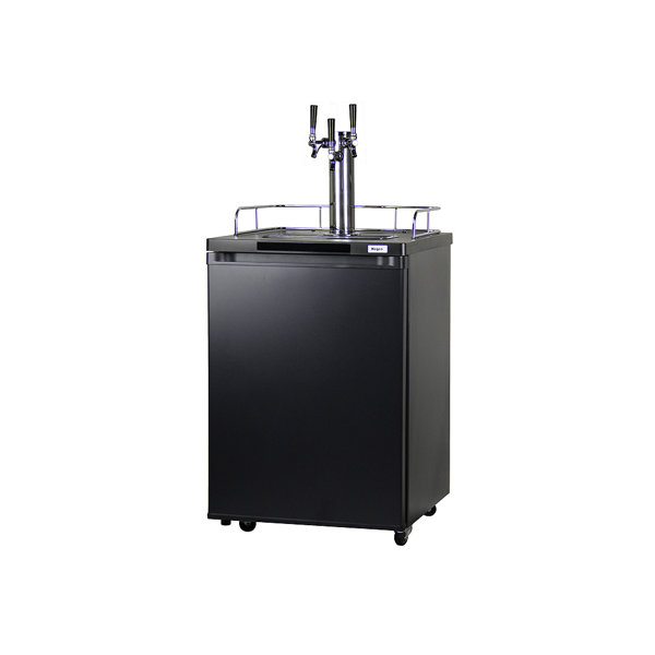 Kegco 5.6 Cubic Feet Stainless Steel Triple Tap Freestanding Kegerator